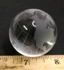 Crystal glass globe for sale  Wallkill