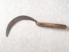 Usado, Foice de ferro antiga de cabo de madeira feita à mão primitiva decorativa colecionável IR29 comprar usado Usado, Foice de ferro antiga de cabo de madeira feita à mão primitiva decorativa colecionável IR29 comprar usado  Enviando para Brazil