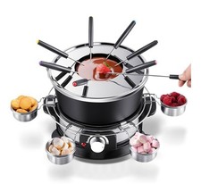 Juego de Fondue Eléctrica CUSIMAX con Control 1300W para Queso, Chocolate, Aceite y Caldo segunda mano  Embacar hacia Mexico