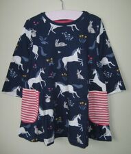 Usado, Mini vestido túnica swing Boden 2-10 anos bolso listrado jersey unicórnio coelho comprar usado  Enviando para Brazil