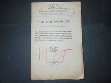 1928 rivista comunicazioni usato  Roma