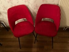 Chaises moumoutes rouges d'occasion  Albert