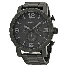 Usado, Relógio masculino Fossil Nate cronógrafo mostrador preto banhado a íons preto JR1401 comprar usado  Enviando para Brazil