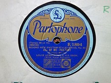 LOUIS ARMSTRONG - All Of Me / New Tiger Rag 78 rpm disc comprar usado  Enviando para Brazil