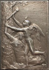 Médaille bronze argent d'occasion  Fontainebleau