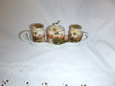 Conjunto de condimentos vintage pintado à mão com bandeja feito no Japão comprar usado  Enviando para Brazil