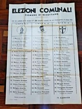 Resuttano 1954 manifesto usato  Trappeto