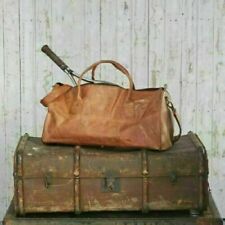  Bagagem de viagem de couro para academia fim de semana pernoite nova bolsa masculina vintage comprar usado  Enviando para Brazil