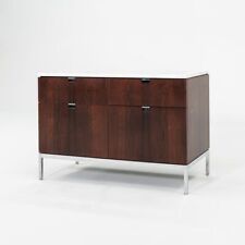 C. 1960s Florence Knoll Credenza / Armário em pau-rosa e mármore 37 x 18 polegadas comprar usado  Enviando para Brazil