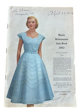 1953 Montgomery Wards Catálogo Venda de Verão Livro Roupas Sapatos Móveis de Gramado, usado comprar usado  Enviando para Brazil