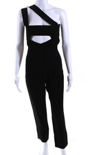 Macacão Roland Mouret Feminino Um Ombro Sem Mangas Perna Fina Preto Tamanho 4 comprar usado  Enviando para Brazil