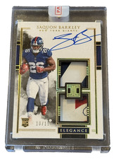 2018 SAQUON BARKLEY ROOKIE Impecável OURO Elegância Capacete de RC e Patch Auto /15💲 comprar usado  Enviando para Brazil