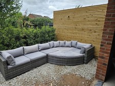Rattan corner sofa for sale  NORTHWICH
