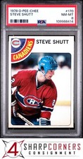 1978 O-PEE-CHEE #170 STEVE SHUTT CANADIENS HOF PSA 8, usado comprar usado  Enviando para Brazil
