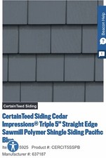 Certainteed cedar impressions for sale  Independence