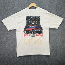 Camisa Masculina Vintage Citação Cinza Médio Anos 90 Top Dawg Skate Monster Truck Mud Racing, usado comprar usado  Enviando para Brazil