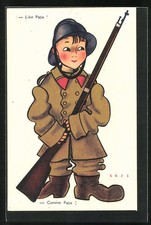 Cpa illustrateur sign. d'occasion  Expédié en France