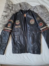 Black leather flying for sale  SOUTHEND-ON-SEA