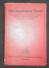 Eingetragene verein 1931 gebraucht kaufen  Eppelborn