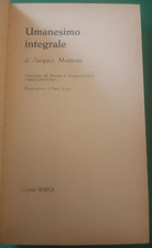 Maritain jacques umanesimo usato  Roma