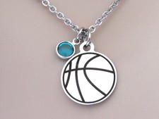 Basketball necklace birthstone for sale  Myrtle Beach