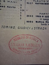 Spartiti vecchi enrico usato  Milano