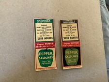 Pepper gasolines matchbook for sale  Harrison