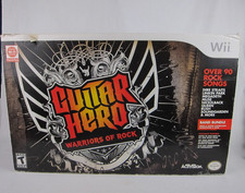 Wii Guitar Hero Warriors of Rock Band bateria GH5 VERMELHO pacote de guitarra LEIA comprar usado  Enviando para Brazil