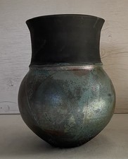 Handmade iridescent raku for sale  Blue Springs