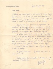 Lettre autographe françois d'occasion  Billère