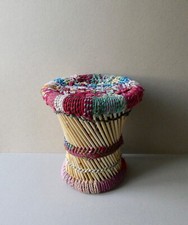 Tabouret pouf bambou d'occasion  Mortrée