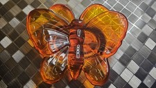 Prato borboleta vidro viking caqui cádmio brilho - Raro comprar usado  Enviando para Brazil