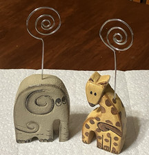 Wooden elephant giraffe for sale  Ankeny