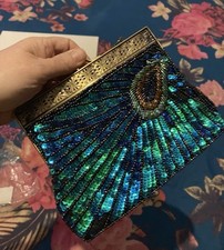 Stunning beaded peacock for sale  MANCHESTER