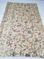 Distressed vintage crewel for sale  USA