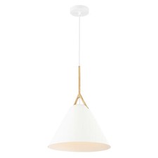 Light Society Kalix 14 pol. Pingente branco claro 1 com abajur de metal LS-C401-WHI comprar usado  Enviando para Brazil