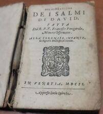 Dichiaratione dei salmi usato  Bari