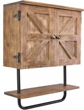 EXCELLO GLOBAL Armários de Banheiro 17"L x 21"A x 7"D Barndoor em Marrom Rústico comprar usado  Enviando para Brazil