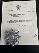 Blackpool police helmet for sale  BUSHEY