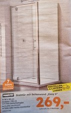 Duschabtrennung drehtür seite gebraucht kaufen  Sinn