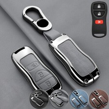 Capa chave de carro couro liga de zinco para Nissan Armada Xterra Frontier X-Trail comprar usado  Enviando para Brazil