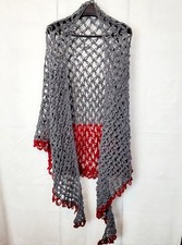 De colección Shall Gris Rojo Borde Verano Transparente Moda Core Accesorios Whimsey Goth segunda mano  Embacar hacia Mexico