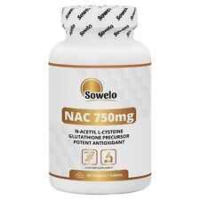 Usado, Comprimidos N-acetil L-cisteína 750mg – Antioxidante de suporte imunológico e hepático – Sowelo comprar usado  Enviando para Brazil
