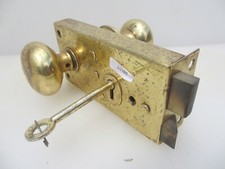 Usado, Fechadura de aro de porta de banheiro de latão vintage parafuso antigo maçanetas de vaso sanitário puxadores chave retrô comprar usado  Enviando para Brazil