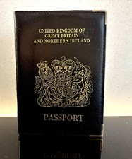 Real leather black for sale  ST. ALBANS