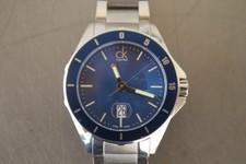 Relógio masculino CK Calvin Klein K2W-21Z data dia face azul aço inoxidável AS-IS comprar usado  Enviando para Brazil