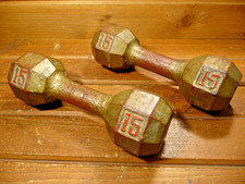 Vintage octagon dumbbells for sale  Puyallup