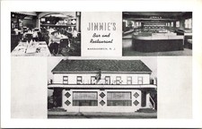 Usado, Cartão postal vintage Jimmie's bar e restaurante beco de boliche Manahawkin NJ J5 comprar usado  Enviando para Brazil