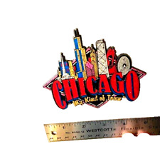 Ímã de geladeira vintage 1980 Chicago Skyline 5" borracha comprar usado  Enviando para Brazil