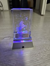 Glaswürfel lampe einhorn gebraucht kaufen  Nersingen